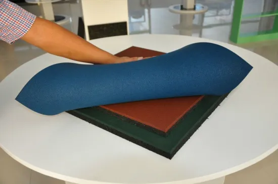 Anti-slip rubber workout flooring mat