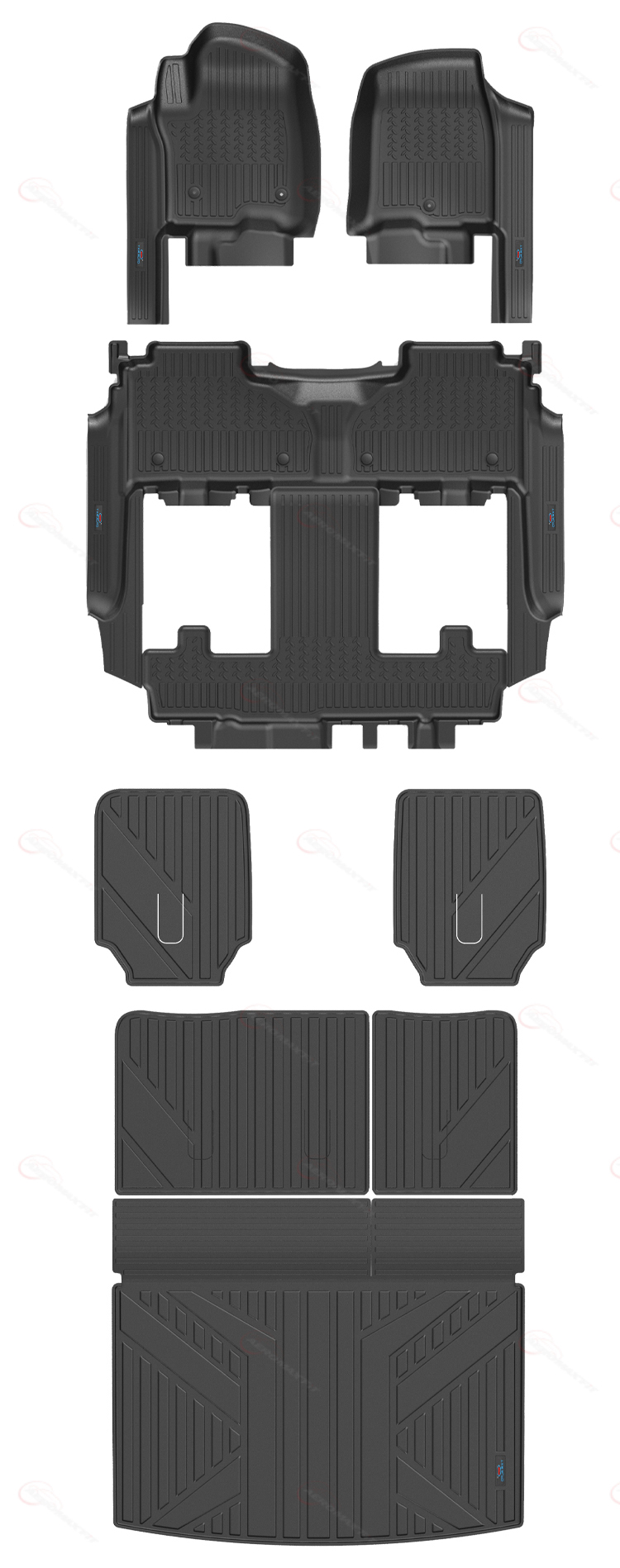 2021- GMC YukonSWB TPE floor mats1 (3)