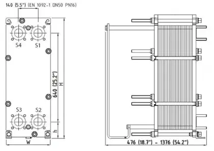 Plate Heat Exchanger For Heat Pump Systems