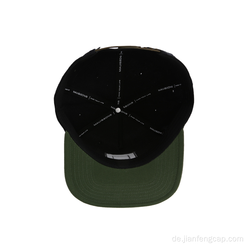 Hip-Pop Fashion 5 Panel flache Krempe Kappe