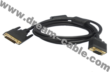 DVI Male to VGA Male Cable for Computer (YTX142)