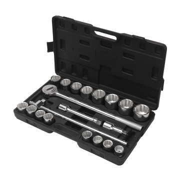 21 Pc 3/4" Heavy Duty Socket Wrench Tools Kit for Truck, Ship Repair & Industry
