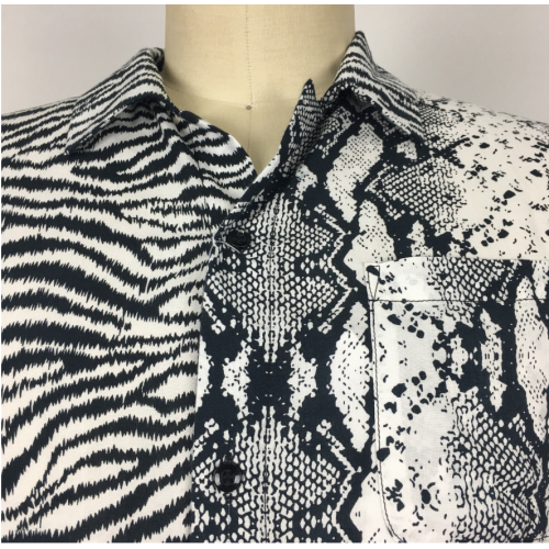 Blouse men Summer Tops With Pocket