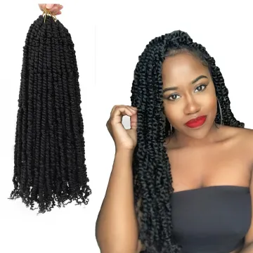 Pre Twisted  Bomb Crochet Hair Synthetic Ombre Crochet Braids Pre looped Fluffy  Braiding Hair Bulk