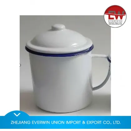 Factory Popular simple design enamel milk cup on sale