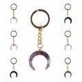 Thời trang Sửu Horn Pha Lê Pendant Keychain Móc Chìa Khóa nhẫn