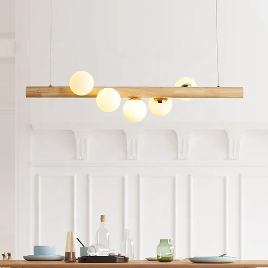 Milk Glass Circle Ring LED Pendant Light for Kitchen Bar Restaurant Decor