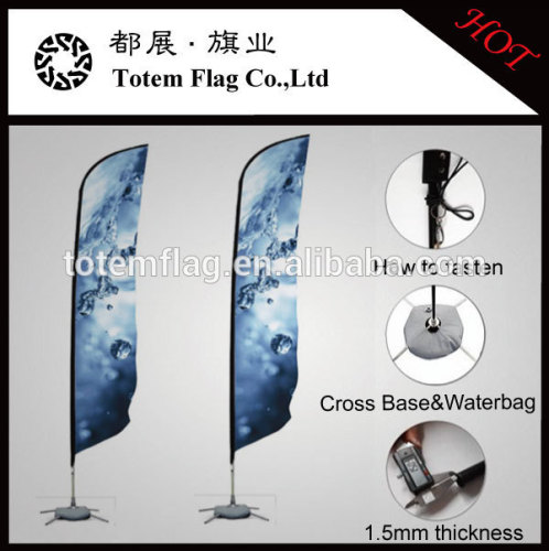 110g Durable Knitted Polyester Fabric Flying Banner