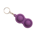 rubber keychain Stress relief silicone accessory plastic keychain Supplier