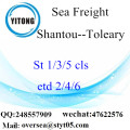 Consolidação de LAT de Shantou Port para Toleary