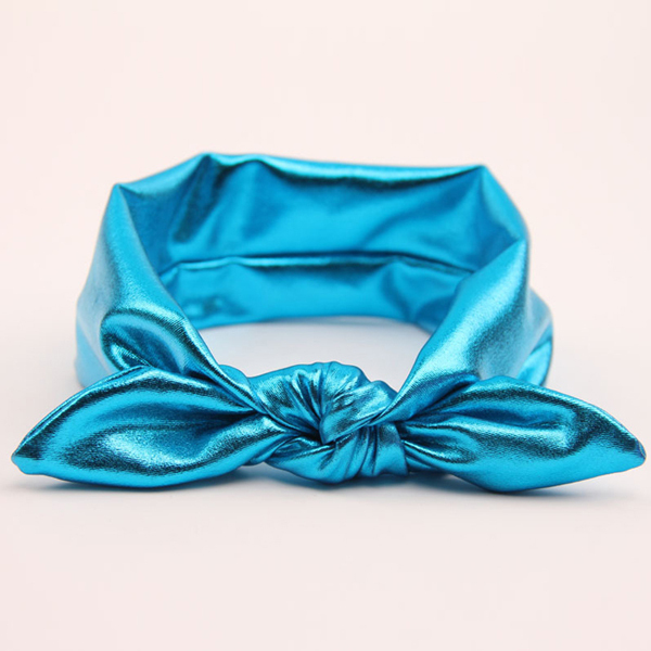 Head Band With Bow blue