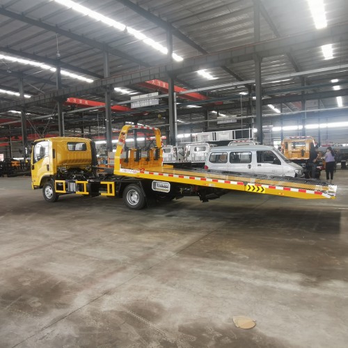 Isuzu 5 toneladas de camión de remolque plano