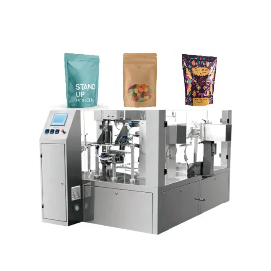 Efficient Rotary Type Automatic Premade Bag Packaging Machine for Detergent Powder Packaging