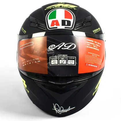 Racing Motorbike Helmet: ABS Full Face with Pinlock Compatible Clear Lens for Shoei Motocross, Ideal Motorcycle Accessories