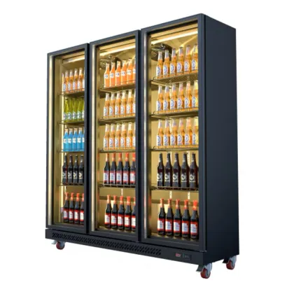 Commercial Four-Door Full-Screen Wine Cabinet Refrigerator
