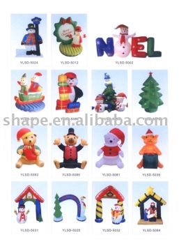 inflatable snowman