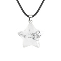 Howlite 30mm Star Pendant Pendant for DIY Making Jewelry