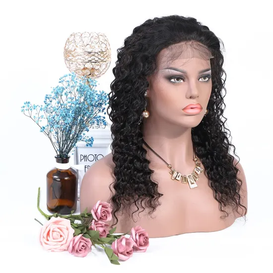 360 Lace Frontal Wig With Baby Hair,360 Human Hair Wig,360 Lace Wig Deep Wave