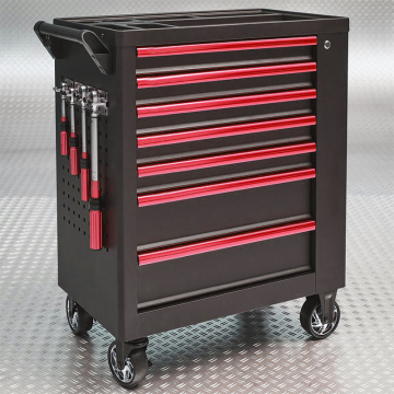 Professional 7-Drawer Rolling Tool Storage Cabinet with EVA Foam Trays - 246PCS Tools Set