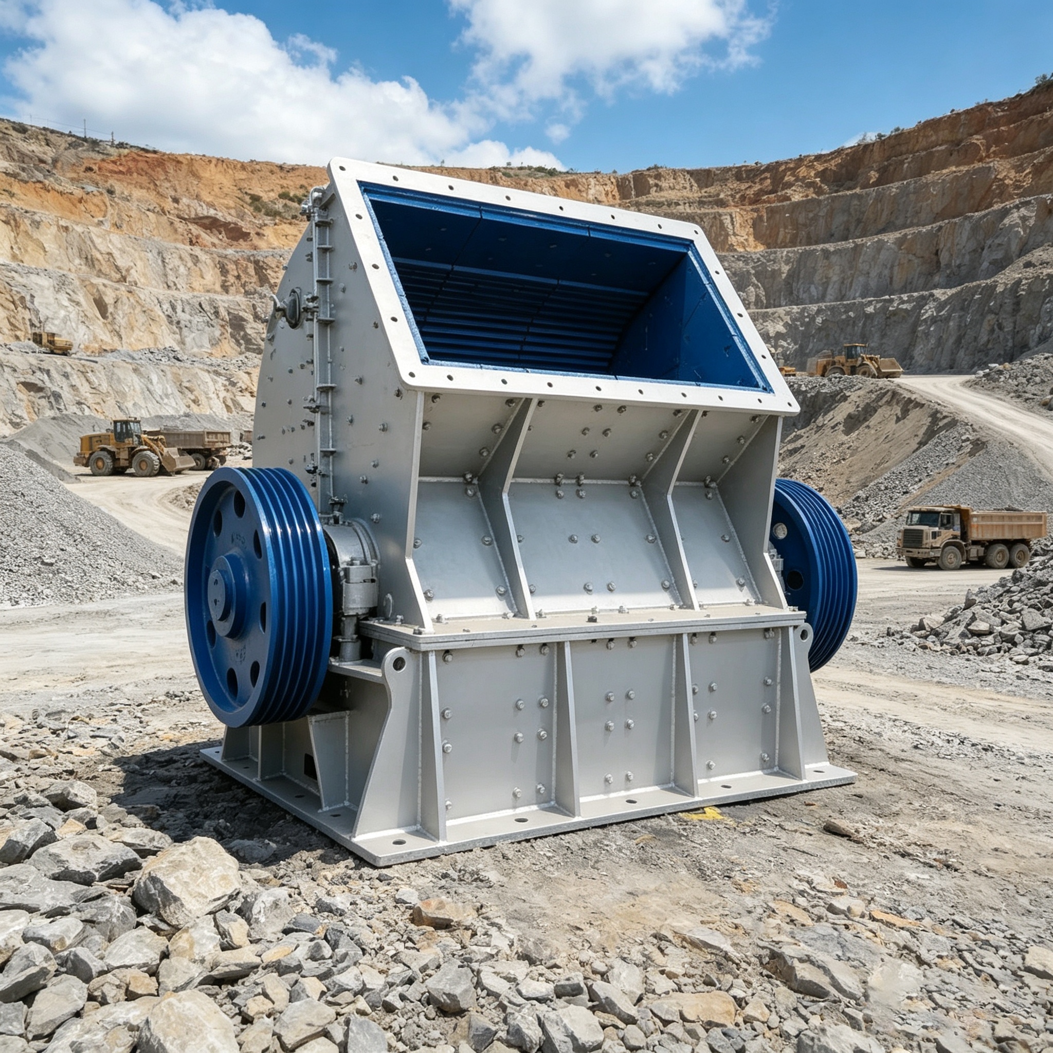 Single stage hammer crusher 