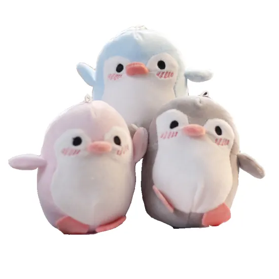 Wholesale Mini Stuffed Penguin Keychains: Kids' Plush Soft Toy Animal Keychains
