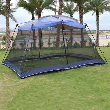 Portable Camping Hammock with Hanging Canopy and Mosquito Net