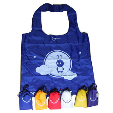 Promotion Foldable Polyester Bag with Logo Printing, Customized Design and Logo Accepted