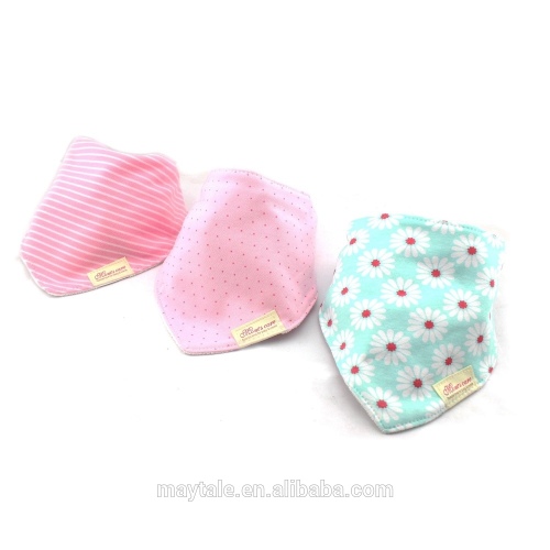 3 PACK baby bandana droll bibs with snaps