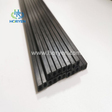 Custom high strength square carbon fibre pultruded tube
