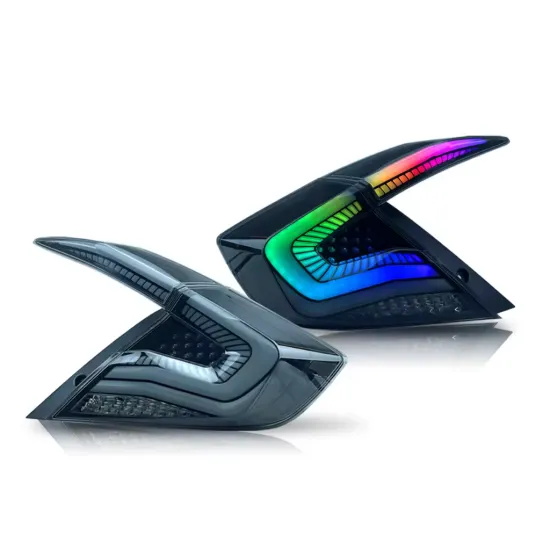 RGB Tail Lights Animation Sequential Turning for Honda Civic 2016-2020 10th Gen Sedan