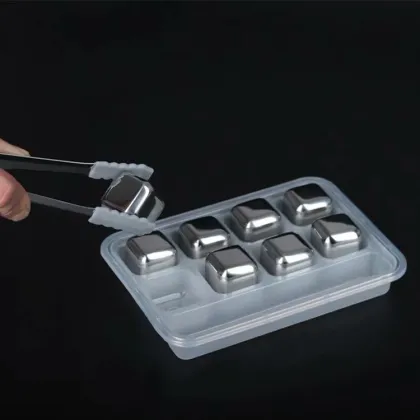 Stainless Steel Ice Cubes for Whisky: Reusable Chilling Stones