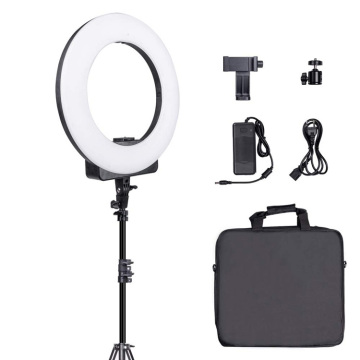 Luce ad anello mobile a LED professionale con specchio per la fotografia e il trucco