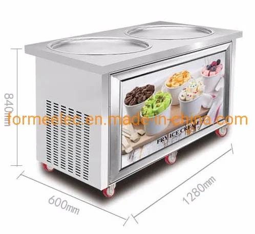 50cm Round Plate Fry Ice Cream Machine Ice Cream Roller Fry Ice Cream Maker