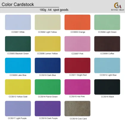 Colorful Cardstock Paper - 180GSM Colored Card for DIY Crafts & Scrapbooking