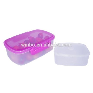 Square shape plastic crisper and food container BPA free