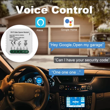 Tuya Mini Switch Module for Smart Garage Door Opener with Automatic Awning and Wholesale Pricing