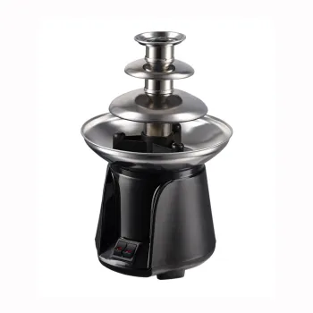 Cheap 3 layers home use entertainment chocolate fondue fountain and processing machine