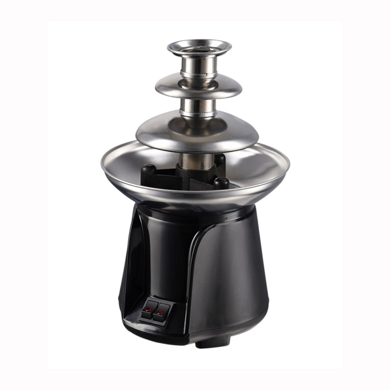 Cheap 3 layers home use entertainment chocolate fondue fountain and processing machine