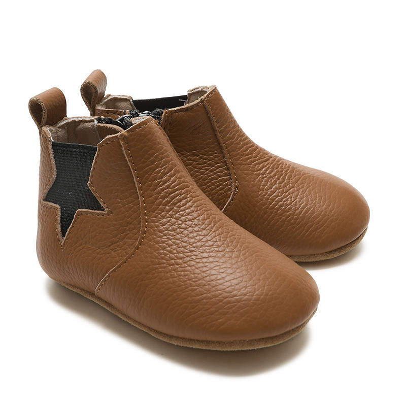 Star Unisex Baby Chelsea Leather Boots