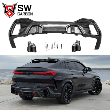 Fibra di carbonio X6 G06 Diffusore posteriore in stile Larte per BMW G06 X6 40i 50i 40D