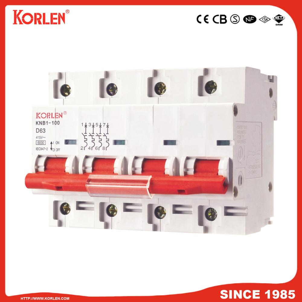 Miniature Circuit Breaker 6KA 125A CE SEMKO