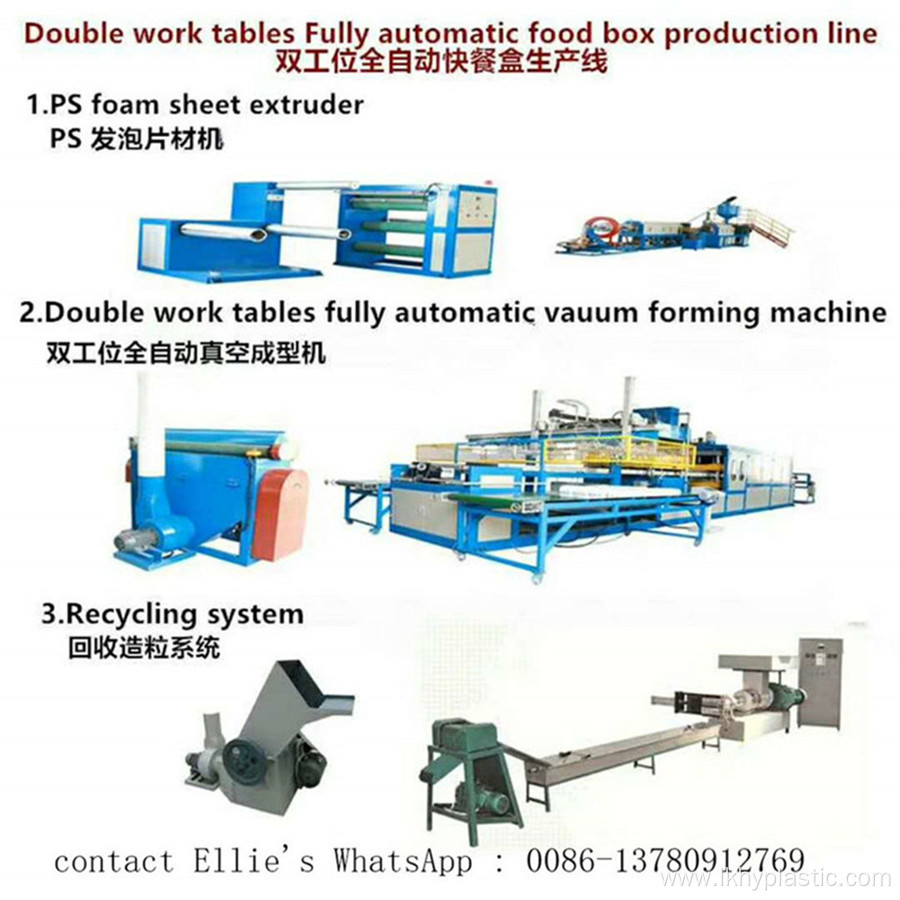 Fast Food Plate PS Foam Machine Assembly