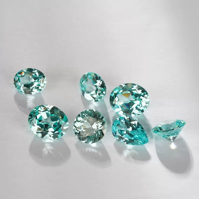 Lab Grown Sapphire Paraiba Fancy Cut Gemstone