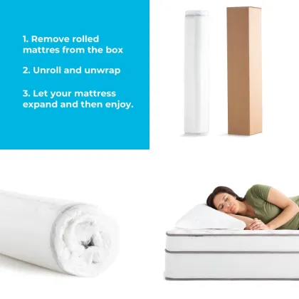 Durable Steel Coil Cozy Quilted Cover Spring Mattress