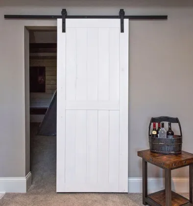 Customized Luxury White Wood Barn Doors for Villa