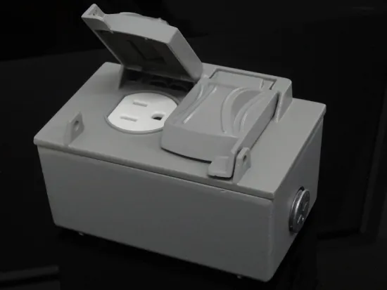 Decorative Electrical metal junction box price socket box with two covers