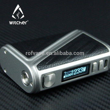 2017 Rofvape High End Calfskin 233w Warlock Z-Box 233 Box Mod vape mods
