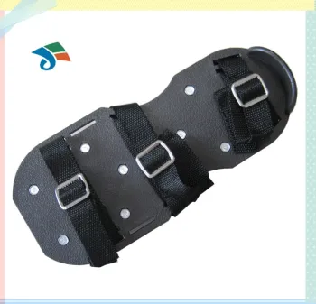 garden lawn 3 metal buckle strap aerating aerator shoes sandal