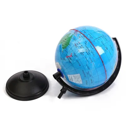 BSCI Factory 6 Inch Rotating PVC Globe World Map - Plastic Globe
