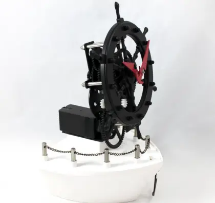 Metal Ship Rudder Gear Desk Clock